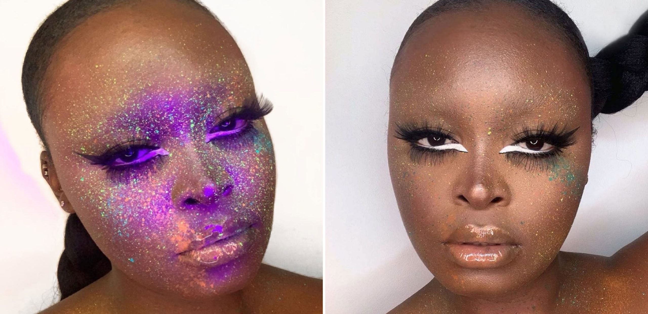 Black Beauty Creator Rachel Makoni Debuts Glow-in-the-Dark Paint Splatter Makeup — See the Photos