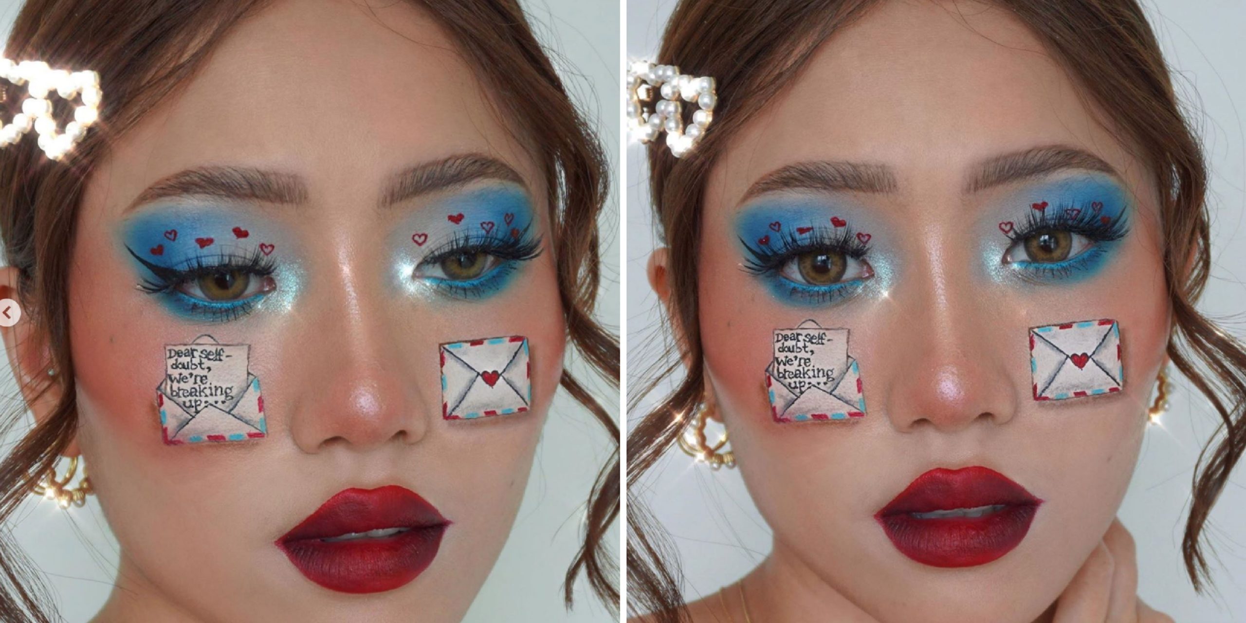 This Beauty Creator's Mail-Themed Makeup Look Has a Deeper Meaning — See the Photos