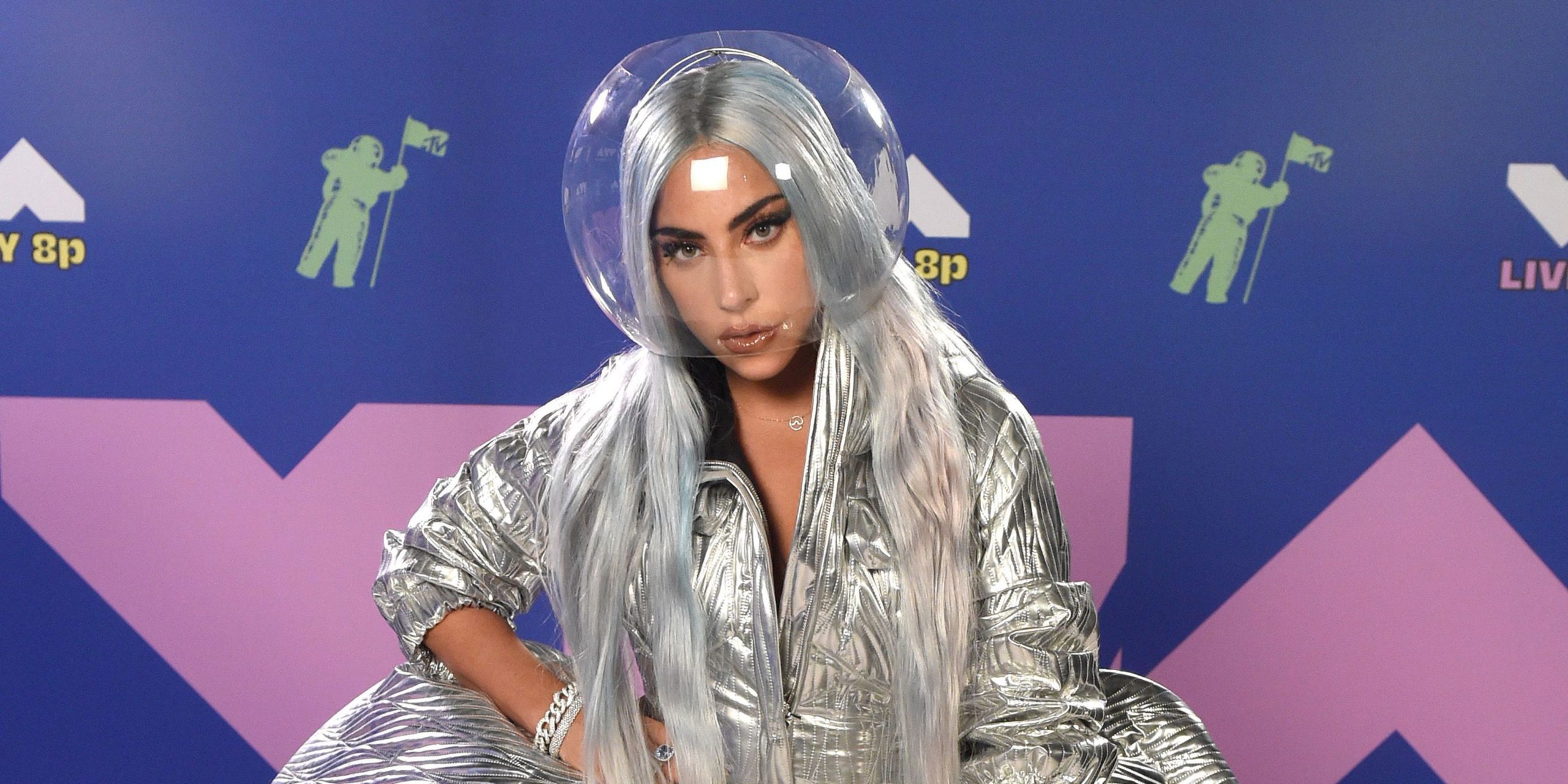 Lady Gaga Wore a Fishbowl-Like Facial Shield at the 2020 MTV VMAs