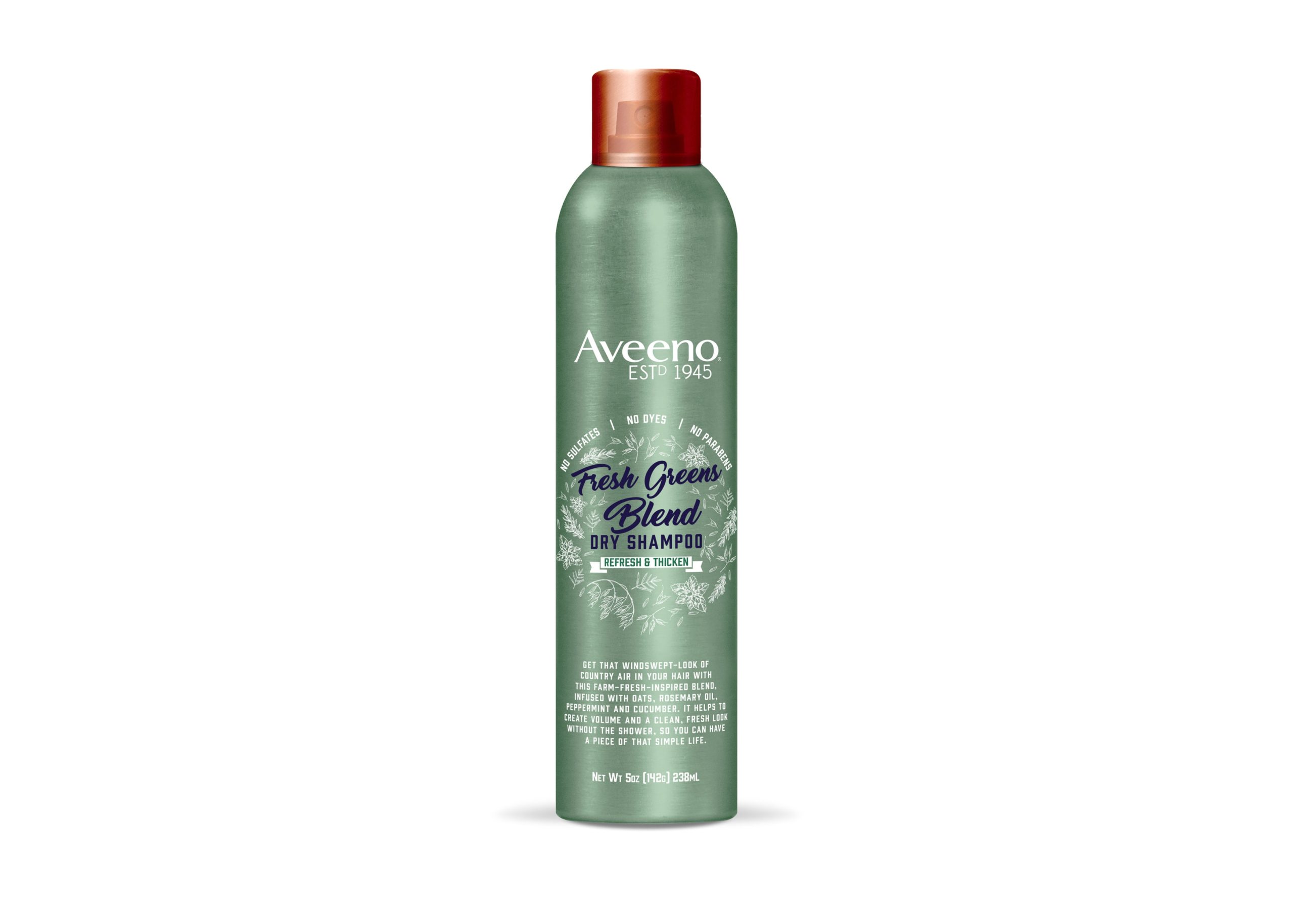 Aveeno Fresh Greens Dry Shampoo Works Wonders for Fine, Wavy Hair: Review