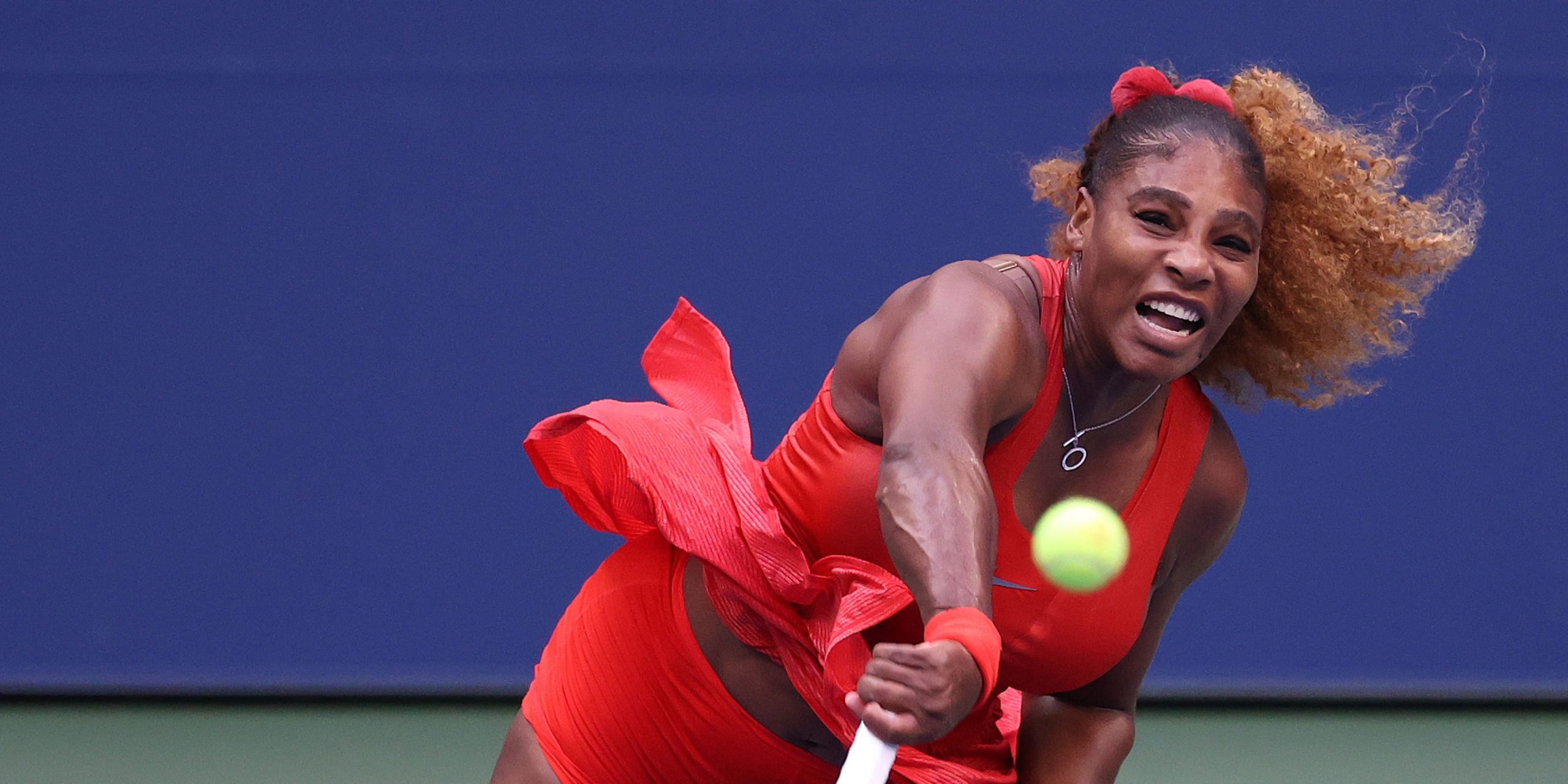 Serena Williams Matched Her Hair Scrunchies to Her Tennis Outfits at the U.S. Open — See the Photos