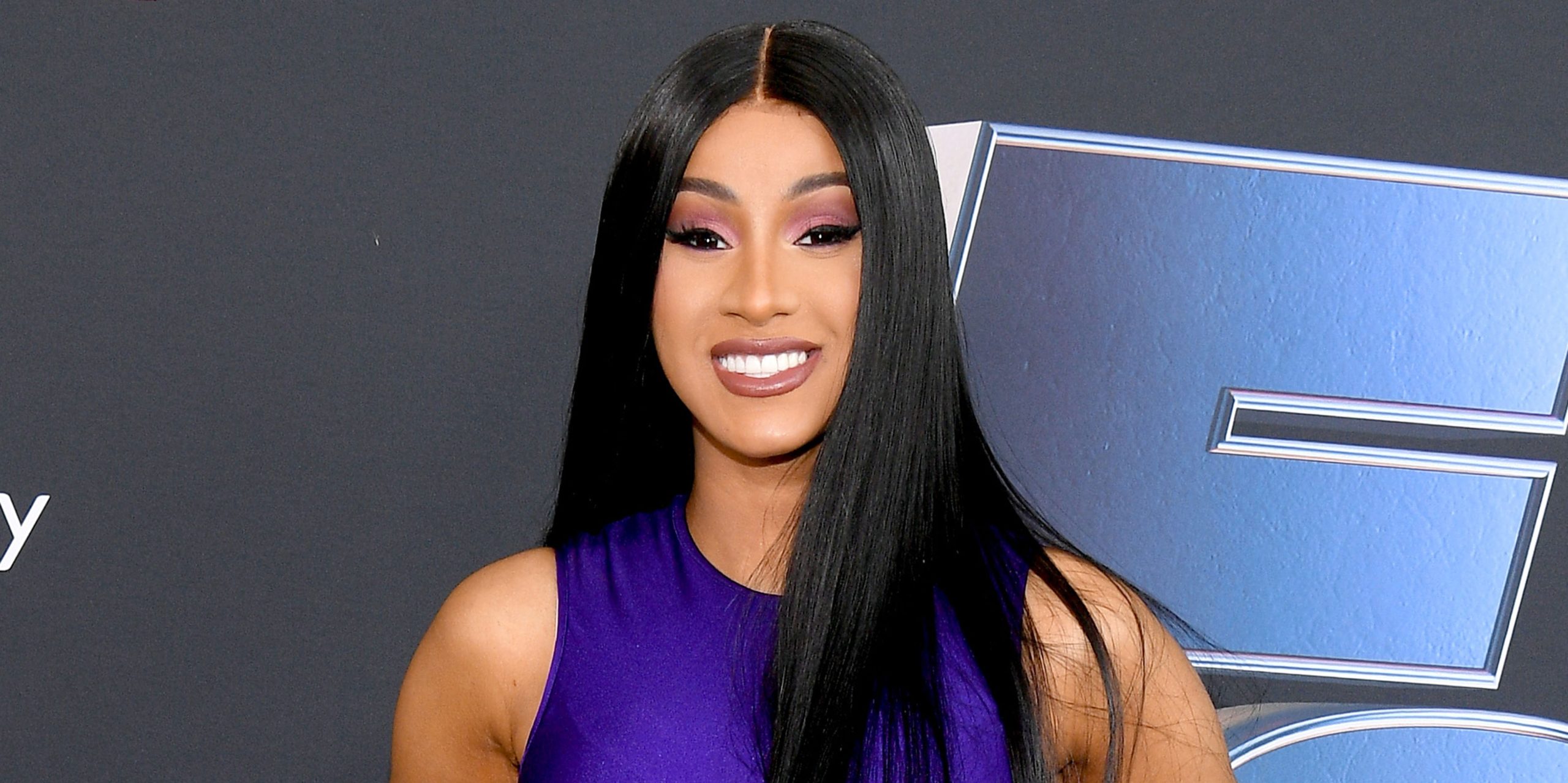 Cardi B's Shimmery Maroon Manicure Couldn't Be More Perfect for Fall — See the Photos