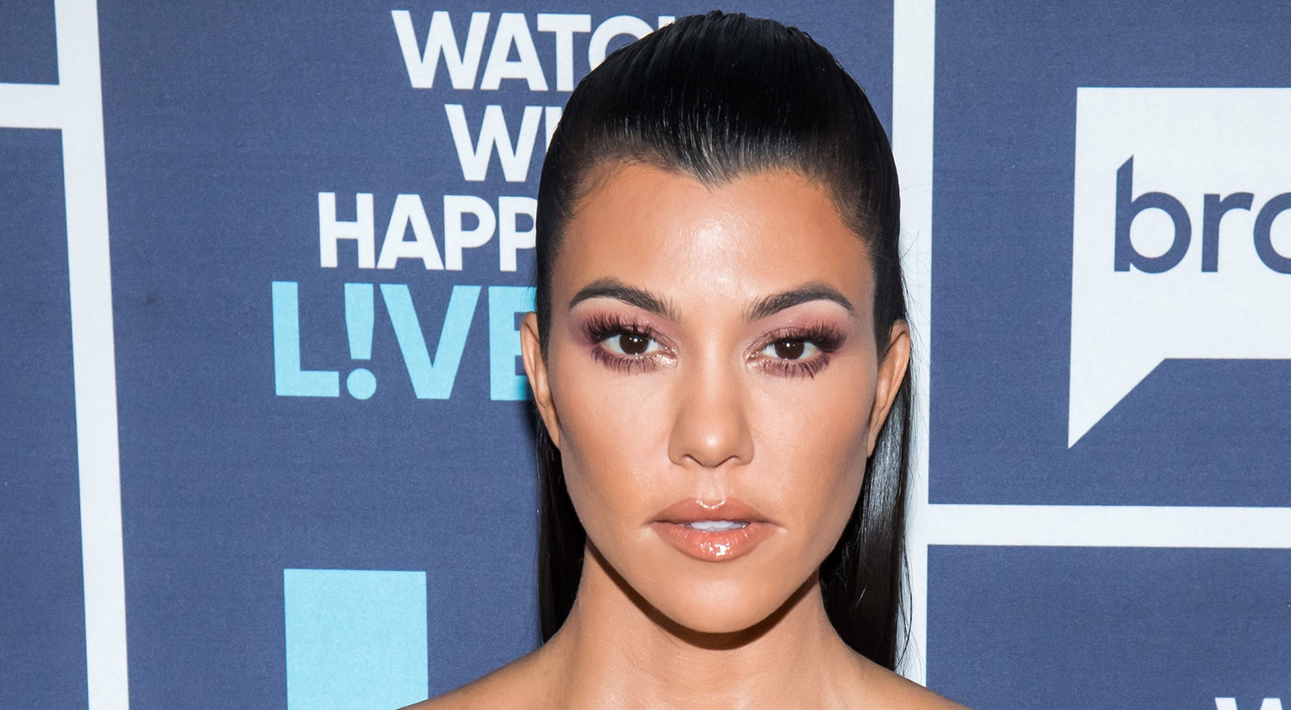 Kourtney Kardashian Debuted the Coolest Edgy French Manicure for Fall — See the Photos