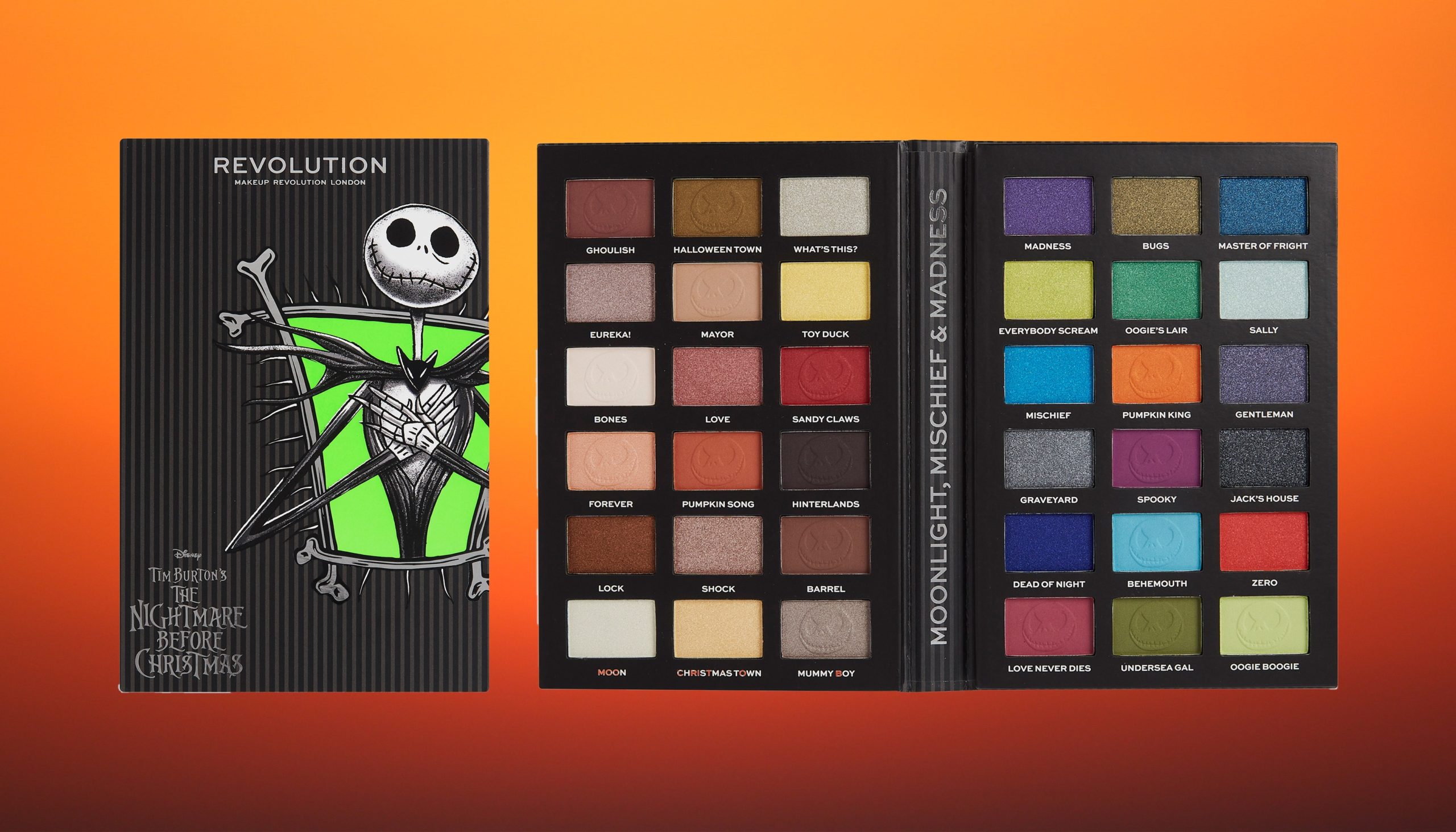 Revolution Beauty Launches Spooky 'Nightmare Before Christmas' Makeup Line