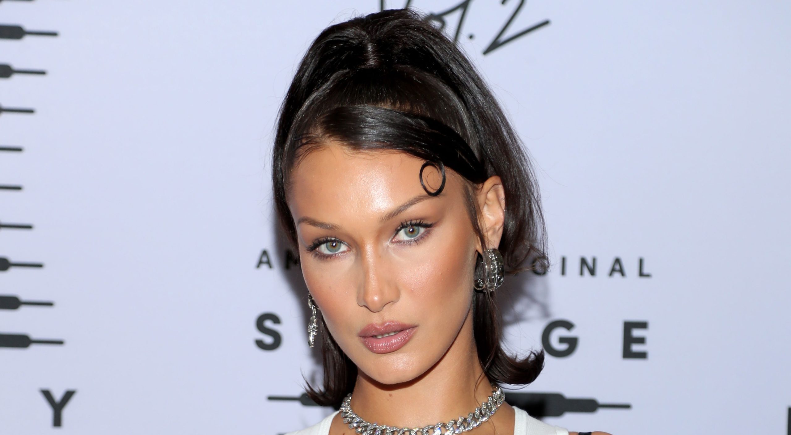 Bella Hadid Debuted the Coolest Glow-in-the-Dark French Manicure — See the Photos