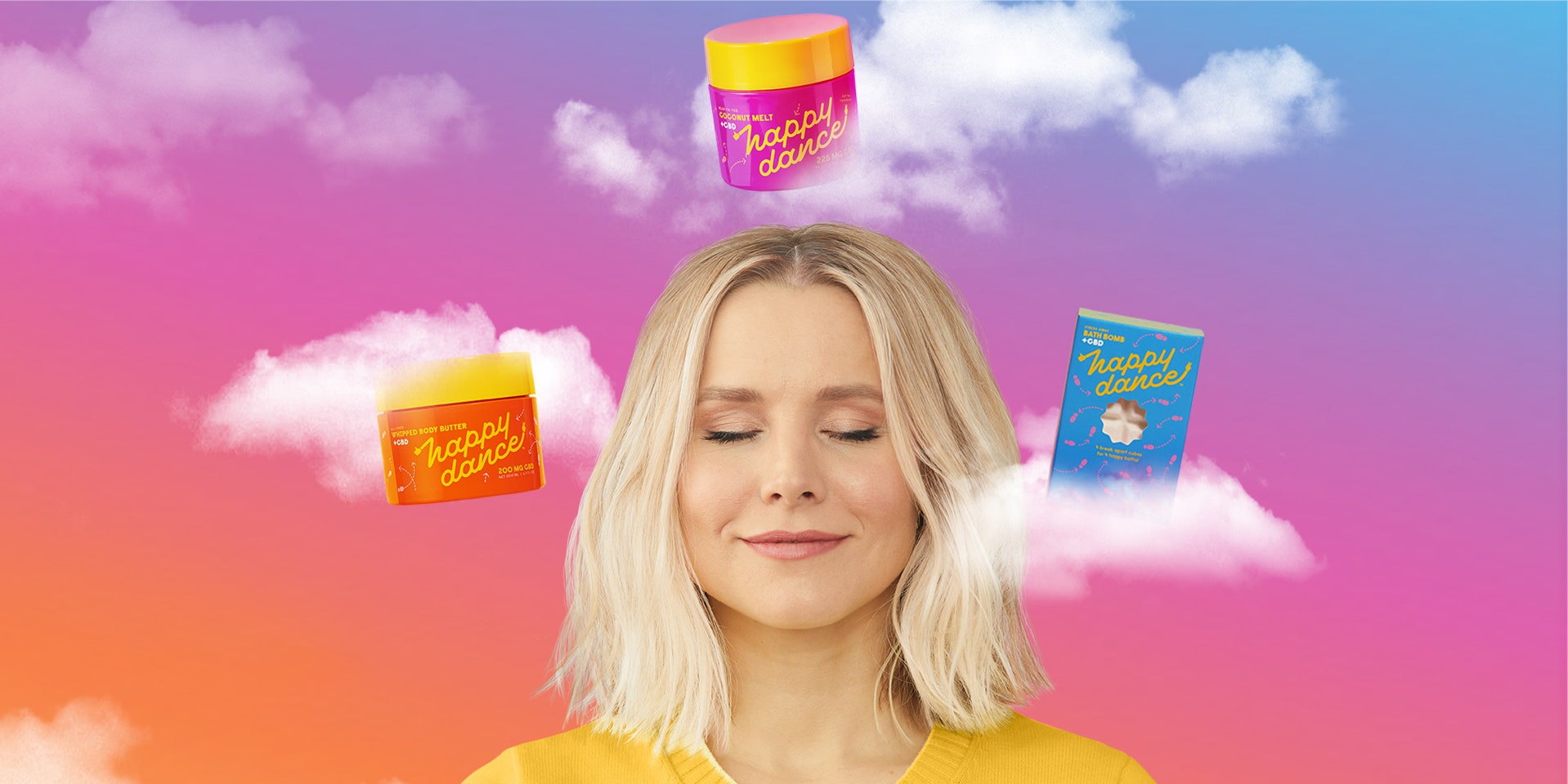 Kristen Bell's New CBD Skin-Care Brand Will Make You Do a 'Happy Dance'