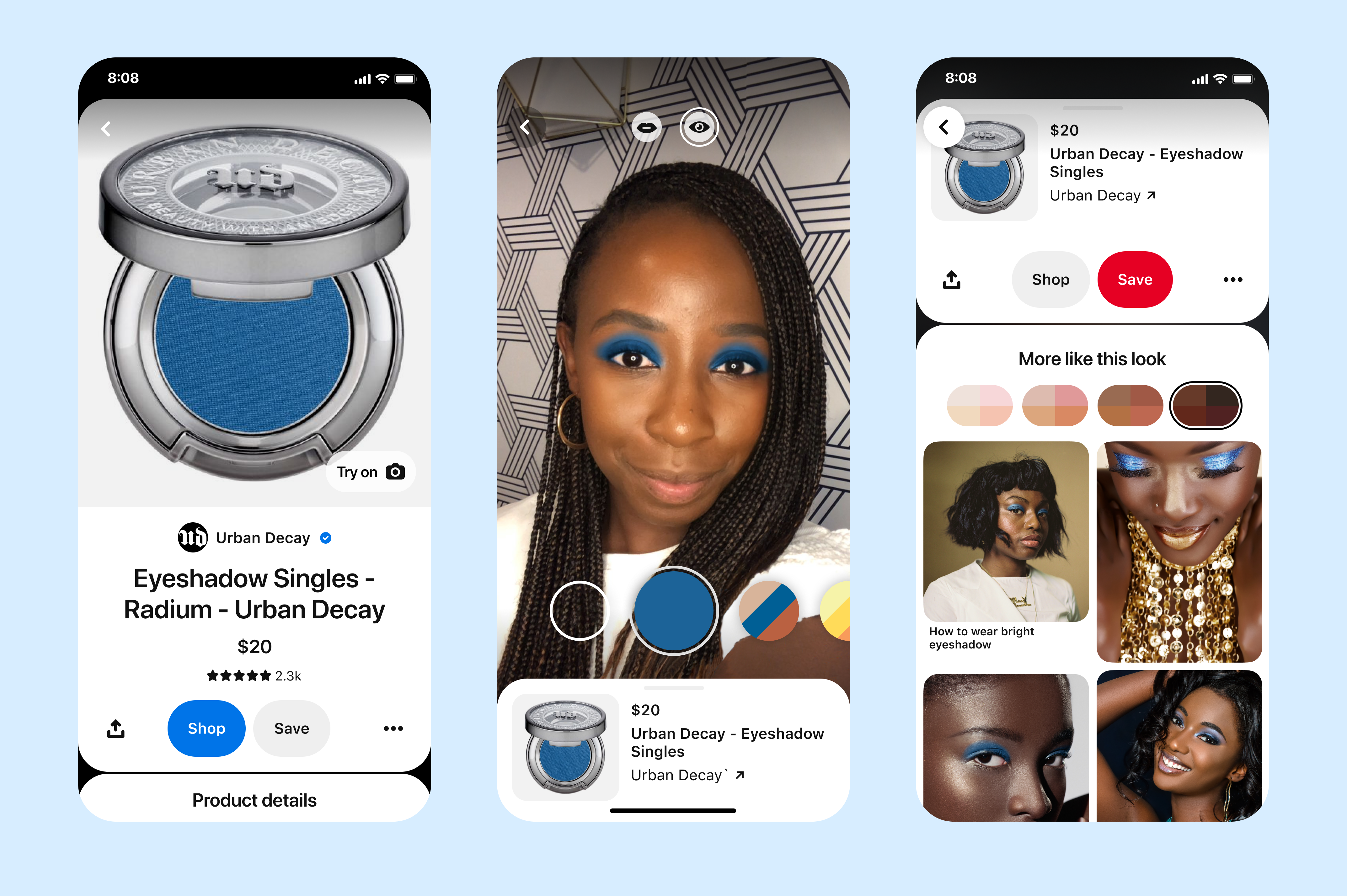 Pinterest Adds Eye Shadows to Its Virtual Try On Feature, and We Tried It