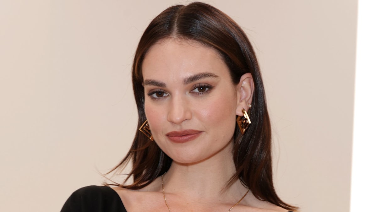 Lily James’ mini dress proves this is the autumn 2023 micro trend to look out for